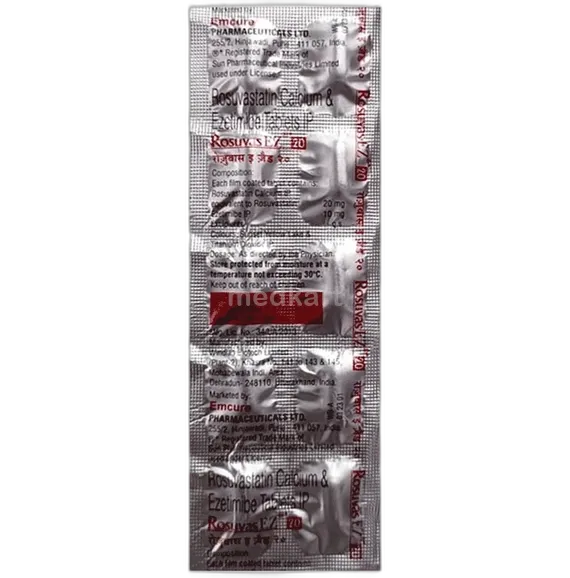 rosuvas ez 20mg tablet 10's